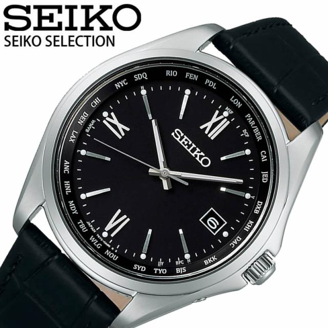 セイコー セイコーセレクション 時計 SEIKO SEIKOSELECTION 腕時計 メンズ/ブラック SBTM297 [新作 人気 正規品 ブランド おすすめ 防水 電波ソーラー 防水 ソーラー 電波修正 メタル ベルト]送料無料の通販は
