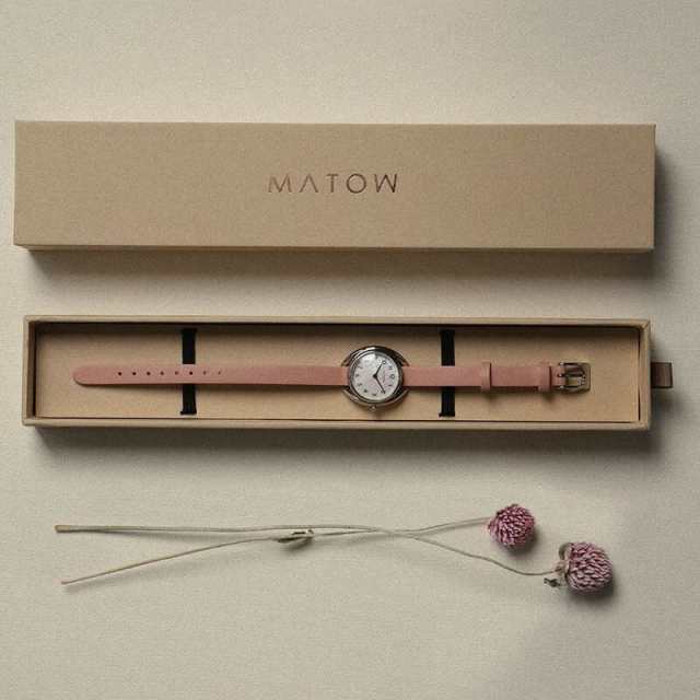 マトウ 腕時計 MATOW 時計 マトウ時計 四季 春 Shiki HARU レディース MW001001PNKSS 人気 ブランド おすすめ お洒落 かわいい 革ベルト レザー 華奢 小さい 小さめ 小ぶり アンティーク レトロ 日本製 千日紅 彼女 恋人 妻 サプライズ 記念日 誕生日 プレゼントの通販は