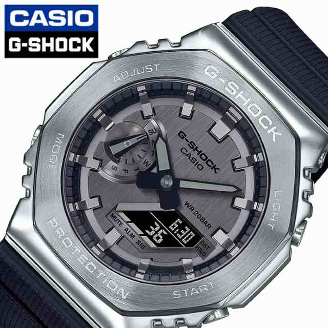 G-SHOCK ジーショック 腕時計 カシオ CASIO 時計 男性 向け メンズ GM-2100-1AJF 八角形 オクタゴン ブラック シルバー 人気 おすすめ お