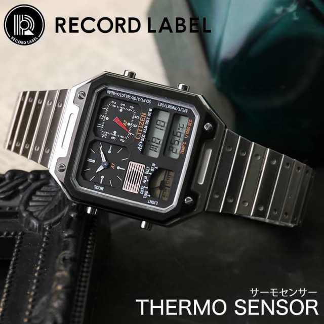 シチズン 腕時計 CITIZEN 時計 レコードレーベル サーモセンサー RECORD LABEL THERMO SENSOR メンズ レディース  男性 女性 ユニセックスの通販はau PAY マーケット - HYBRIDSTYLE | au PAY マーケット－通販サイト