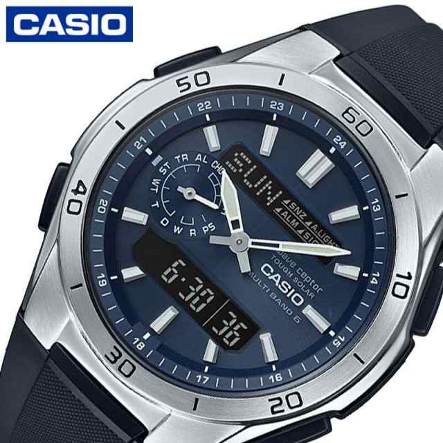 カシオ 電波 ソーラー 腕時計 CASIO 時計 ウェーブセプター wave ceptor 男性 メンズ クォーツ WVA-M650-2AJF かっこいい 電波ソーラー