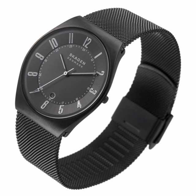 スカーゲン SKAGEN 3針 時計 チャコールグレー 配送員設置 - 時計