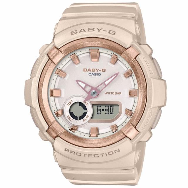 カシオ 腕時計 CASIO 時計 カシオ CASIO ベビーG ベーシック BABY-G 女性 向け レディース アナデジ BGA-280BA-4AJF 人気 おすすめ おしゃれ ブランド プレゼント ギフト 学校 部活 ピンク ホワイト ベージュ 防水 アウトドア キャンプ フェス 頑丈_1