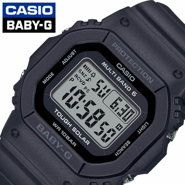 カシオ 腕時計 CASIO 時計 ベビーG 電波ソーラーモデル BABY-G 女性 向け レディース 電波ソーラー デジタル シンプル タフソーラー BGD-5650-1JF 人気 おすすめ おしゃれ ブランド プレゼント ギフト 定番 見やすい ブラック 防水 アウトドア キャンプ フェス 頑丈