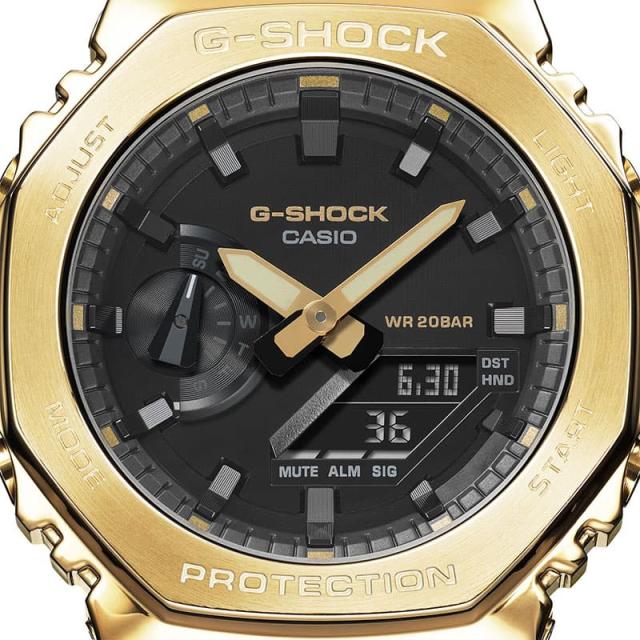 カシオ 腕時計 CASIO 時計 カシオ CASIO Gショック ゴールド ブラック G-SHOCK METAL COVERED 男性 向け メンズ 高級 GM-2100G-1A9JF 人気 おすすめ おしゃれ ブランド プレゼント ギフト 防水 アウトドア キャンプ フェス 頑丈 8角形 八角形 オクタゴン_2