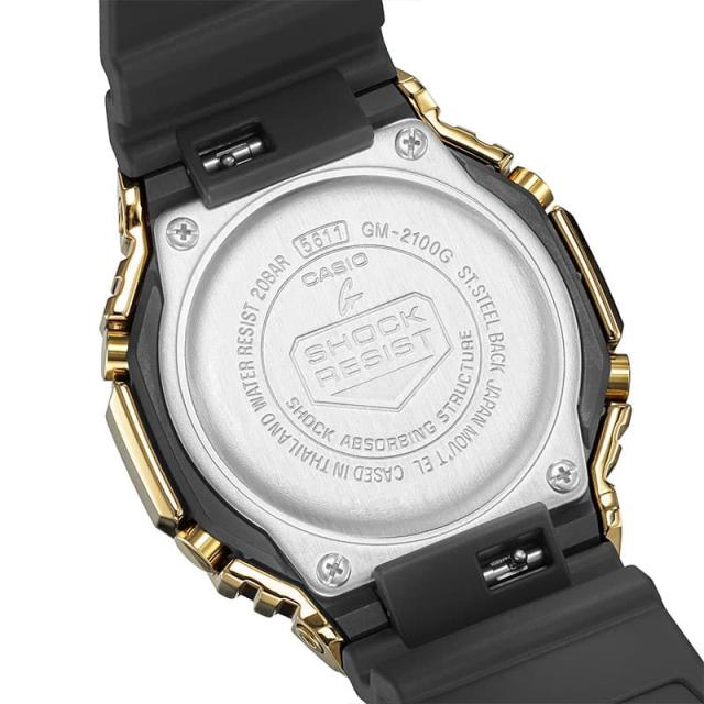 カシオ 腕時計 CASIO 時計 カシオ CASIO Gショック ゴールド ブラック G-SHOCK METAL COVERED 男性 向け メンズ 高級 GM-2100G-1A9JF 人気 おすすめ おしゃれ ブランド プレゼント ギフト 防水 アウトドア キャンプ フェス 頑丈 8角形 八角形 オクタゴン_5