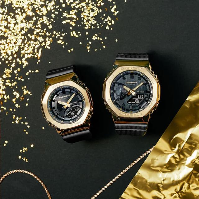 カシオ 腕時計 CASIO 時計 カシオ CASIO Gショック ゴールド ブラック G-SHOCK METAL COVERED 男性 向け メンズ 高級 GM-2100G-1A9JF 人気 おすすめ おしゃれ ブランド プレゼント ギフト 防水 アウトドア キャンプ フェス 頑丈 8角形 八角形 オクタゴン_9