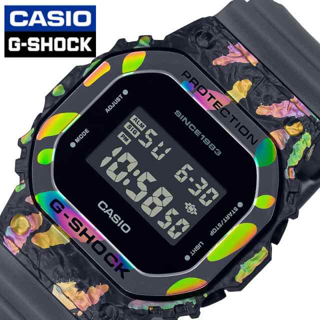 カシオ 腕時計 CASIO 時計 Gショック サンストーン G-SHOCK 40th Anniversary Adventurer’s Stone 男性 向け メンズ 限定 鉱石 GM-5640GEM-1JR 人気 おすすめ おしゃれ ブランド プレゼント ギフト 防水 アウトドア 頑丈 レア 珍しい レインボー カラフル ブラックの通販は