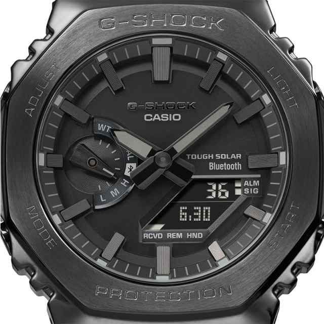 G-SHOCK フルメタル ソーラー カシオーク ブラック GM-B2100BD文字盤の色ブラック系