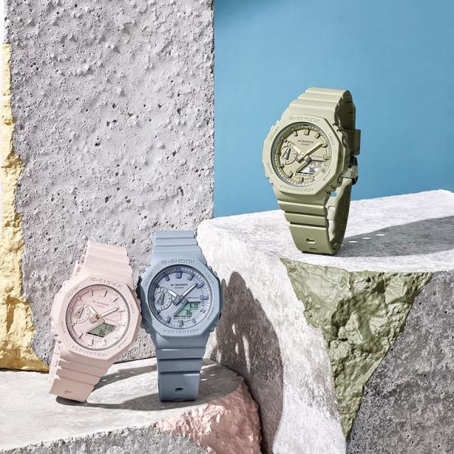 カシオ 腕時計 CASIO 時計 カシオ CASIO Gショック ワントーンカラーモデル G-SHOCK SMOKY COLORS アナデジ マット GMA-S2100BA-4AJF 人気 おすすめ おしゃれ ブランド プレゼント ギフト 防水 アウトドア キャンプ フェス 頑丈 パステル ピンク 淡色 アナデジ_3