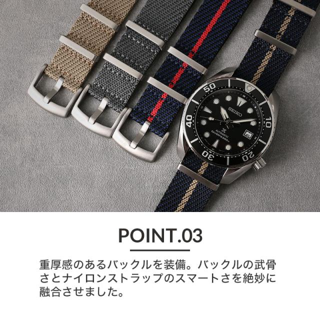 【当店限定セット】カスタム セイコー 腕時計 SEIKO 時計 セイコー時計 SEIKO腕時計 プロスペックス スモウ SUMO Prospex プレミアム ナイロン NATO ナトー タイプ ベルト バンド メンズ グリーン ブラック SBDC081 SBDC083 人気 ブランド ダイバーズウォッチ ダイバーズ_5
