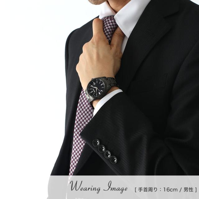 【スーツでもおしゃれを楽しみたい方に】セイコー ソーラー 電波 時計 SEIKO SELECTION 腕時計 セレクション 男性 メンズ 人気 定番 おすすめ おしゃれ かっこいい ブランド 仕事 ビジネス スーツ 社会人 就活 就職 祝い 彼氏 夫 誕生日 プレゼント ギフト ブラック 黒_4