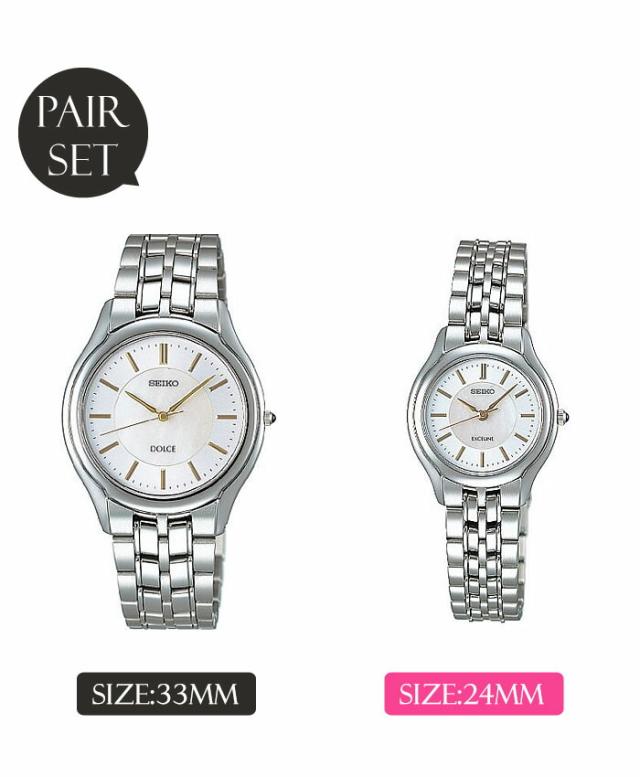 【ペア価格】ペアウォッチ セイコー ドルチェ エクセリーヌ 腕時計 SEIKO DOLCE&EXCELINE 時計 ドルチェ&エクセリーヌ メンズ レディース ブランド プレゼント 恋人 カップル お揃い 人気 夫婦 記念 婚約 結婚[]_2