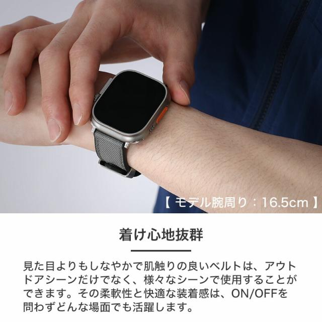 【ワンランク上の アップルウォッチ バンド】applewatch メンズ アップル ウォッチ FKM ラバー ストラップ 腕時計 シリコンベルト 全シリーズ 対応 時計 バンド 交換用 腕時計ベルト 替えベルト 替えバンド カスタム おすすめ 防水 高級 ウルトラ Ultra アウトドア スポーツ_7