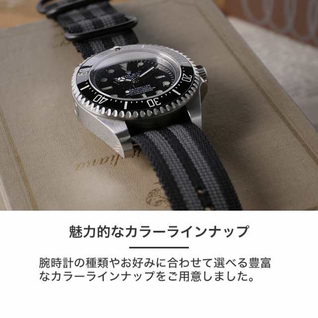 ロレックス 対応】ROLEX MOD ZULU NYLON STRAP ズールー ナイロン ストラップ 20mm 22mm カン ラグ 幅 ベルト幅  NATO タイプ ベルト 腕時計 ナトーベルト 時計 バンド 引き通し 時計ベルト 腕時計ベルト 替えベルト 替えバンド カスタム パーツ ミリタリー  アウトドアの ...