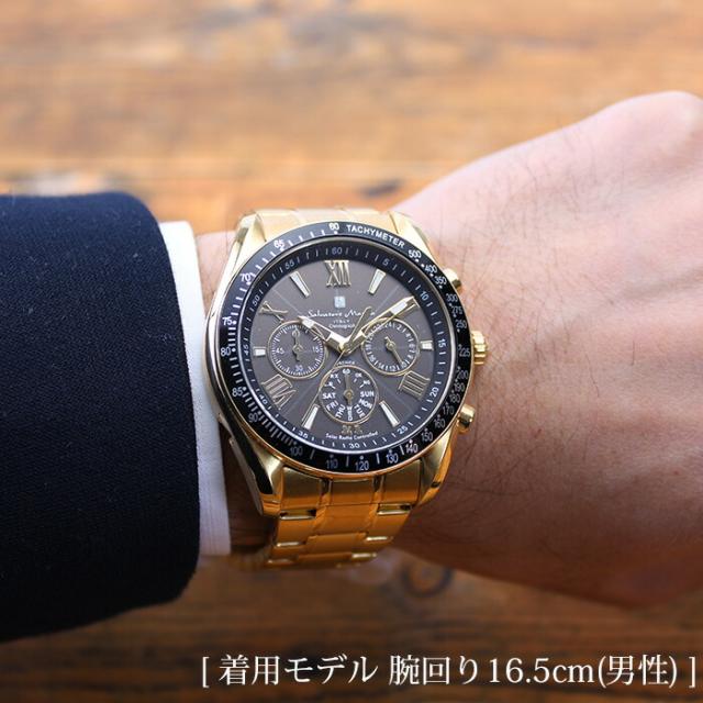 ソーラー電波 時計 サルバトーレマーラ 腕時計 メンズ腕時計 ブランド メンズ 男性 彼氏 恋人 夫 父親 父 電波 ソーラー おしゃれ 人気 防水 メタル ベルト 電波ソーラー クロノグラフ ソーラー電波腕時計 電波時計 シンプル プレゼント アナログ 曜日 カレンダー_5