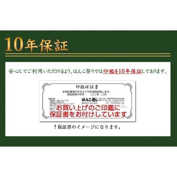 印鑑 実印 はんこ 黒水牛 印鑑ケース 付 10.5 〜 15.0mm ハンコ 印鑑