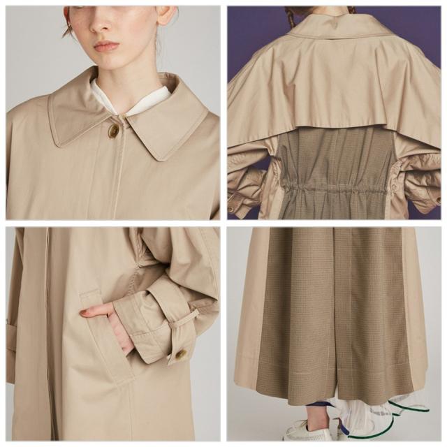 (SALE50%OFF) FURFUR ファーファー ロングステンカラーコート rwfc214012 レディース アウター オーバーサイズ セール_3