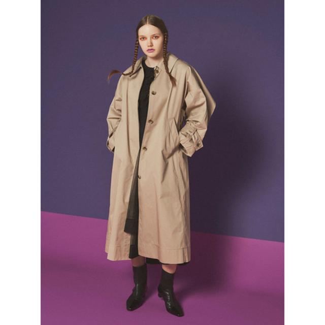 (SALE50%OFF) FURFUR ファーファー ロングステンカラーコート rwfc214012 レディース アウター オーバーサイズ セール_4