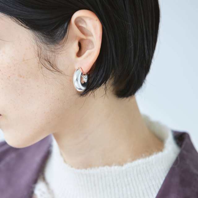 TODAYFUL 22春 トゥデイフル Chunky Hoop Earring (Silver925)チャン