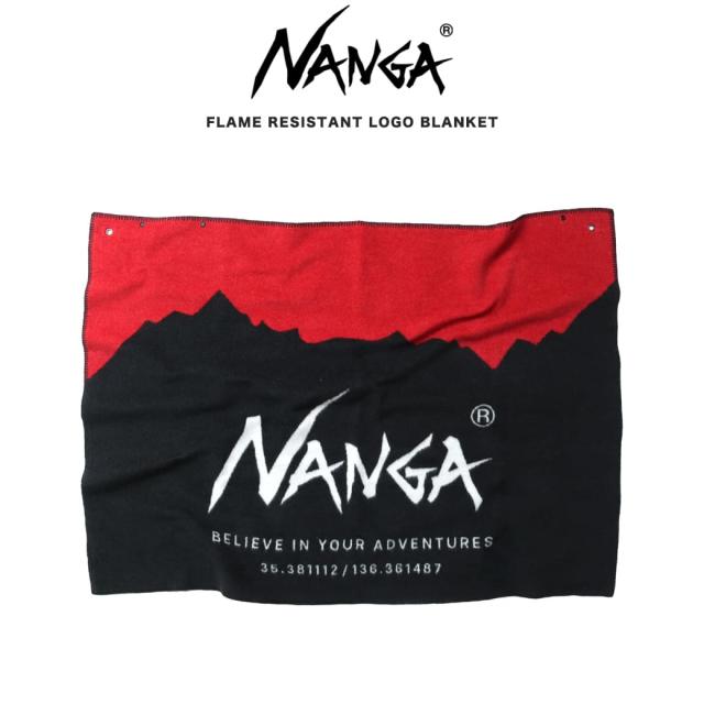 NANGA ナンガ FLAME RESISTANT LOGO BLANKET フレームレジスタントロゴブランケット 防炎機能付き キャンプ アウトドア