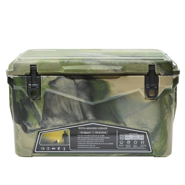 ICE AGE cooler (アイスエイジ) クーラーボックス 45QT 42.6L / ILC045 2-3人向けクーラーBOX 高性能 仕切り板兼用まな板 ドリンクホルダー ワイヤーバスケット付属 釣り キャンプ