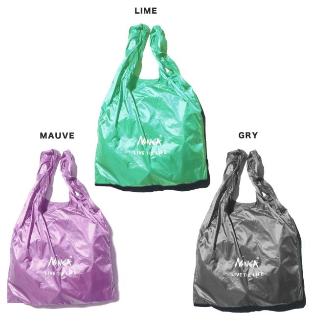 NANGA POCKETABLE ECO BAG (LIVE THE LIFE) ナンガ寝袋モチーフ
