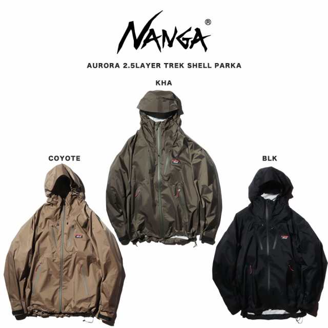 NANGA ナンガ AURORA 2.5LAYER TREK SHELL PARKA/オーロラ2.5レイヤー トレックシェルパーカー 軽量 防水 アウター アウトドアジャケット