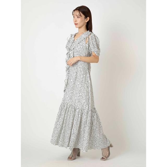 (SALE50%OFF) SNIDEL スナイデル フリルオーバーワンピース swfo221151 レディース ドレス  ロング フェミニン バルーンスリーブ フレア セール【P10】_3