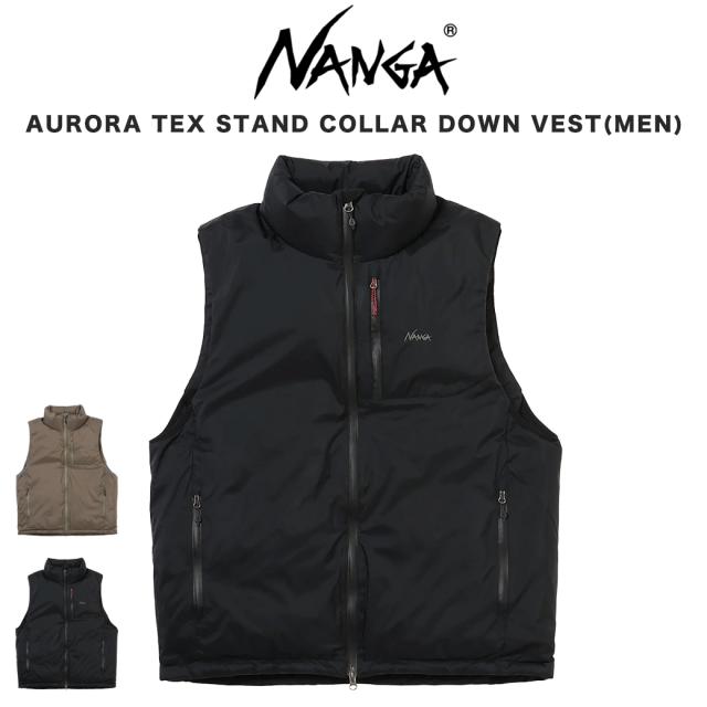 SALE10%OFF NANGA ナンガ AURORA TEX STAND COLLAR DOWN VEST(MEN) オーロラステックス スタンドカラーダウンベスト アウトドア キャンプ プレゼントにおすすめの通販は 22,869円