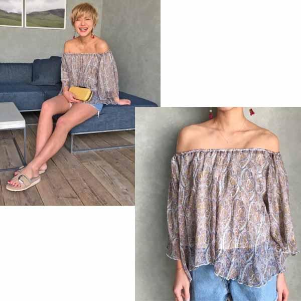 (SALE50%OFF) TODAYFUL トゥデイフル Silk Print Blouse シルクプリントブラウス 11710420 セール_1