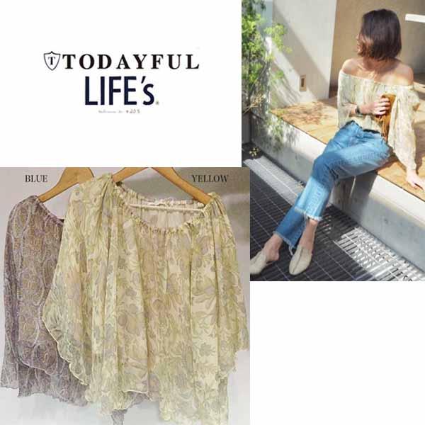 (SALE50%OFF) TODAYFUL トゥデイフル Silk Print Blouse シルクプリントブラウス 11710420 セール_4