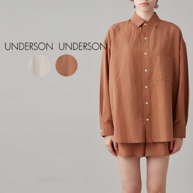 SALE50%OFF アンダーソンアンダーソン UNDERSON UNDERSON × nee meeコラボシャツ uuufb231193 母の日 ルームウェア 部屋着 普段着