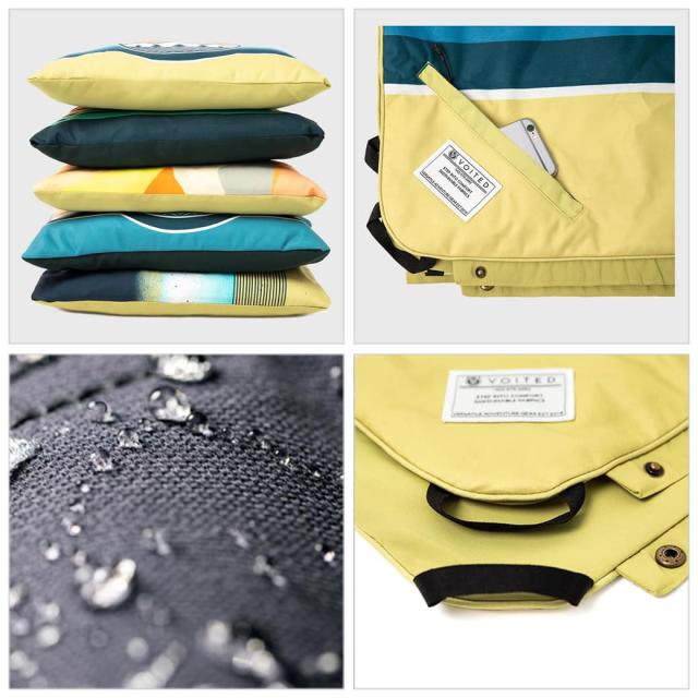 SALE50%OFF VOITED ボイテッド COMPACT PICNIC & BEACH BLANKET Lサイズ コンパクト ピクニック＆ビーチブランケット バンライフ キャンピングカー 車中泊 封筒型 寝袋 クッション シュラフ 布団_5