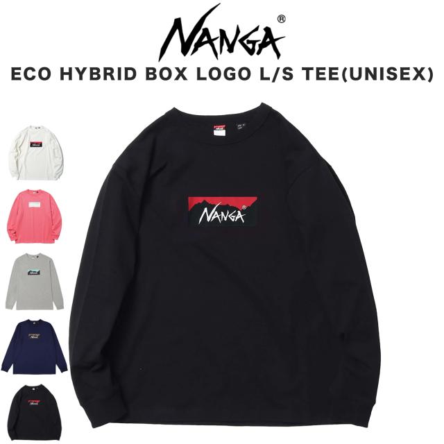 NANGA ナンガ ECO HYBRID BOX LOGO L/S TEE エコハイブリッドボックスロゴロングスリーブTシャツ nw2431-1e150-aの通販は 6,006円