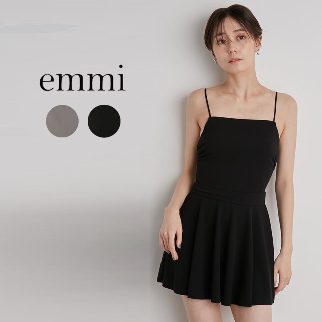 emmi yoga エミ ヨガ フレアワンピーススウィムウエア 14wgg231216 レディース 2023春夏 スイムウエア 水着 スカート付き  2way シンプ｜au PAY マーケット