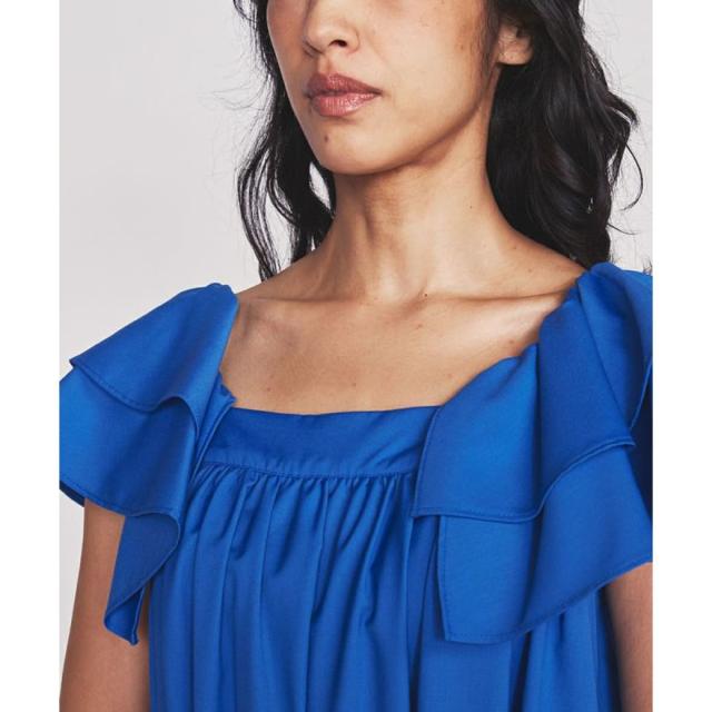 SALE50%OFF DOUBLE STANDARD CLOTHING ダブルスタンダードクロージング Sov. / フレアスリーブボリュームワンピース 0301140232 レディース ダブスタ ドレス ロング丈 フレア_1