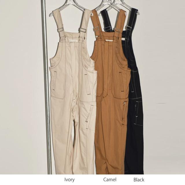 試着のみ　TODAYFUL サロペット TODAYFUL トゥデイフル Frontzip Cotton Salopette フロントジ