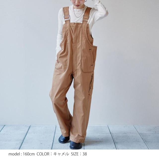 試着のみ　TODAYFUL サロペット TODAYFUL トゥデイフル Frontzip Cotton Salopette フロントジ