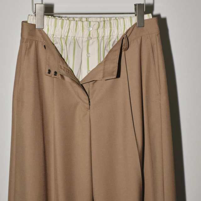 TODAYFUL Double Waist Trousers ダブルウエストトラウザーズ 12410715 レディース パンツ ボトムス  ワイドシルエット スラックス｜au PAY マーケット