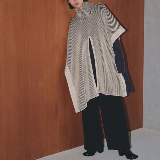 SALE50%OFF トゥデイフル TODAYFUL Bicolor Turtle Knit Cape バイ