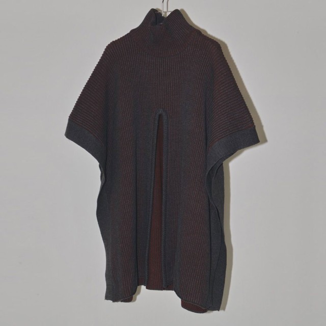 トゥデイフル TODAYFUL 2023秋冬 Bicolor Turtle Knit Cape バイカラー