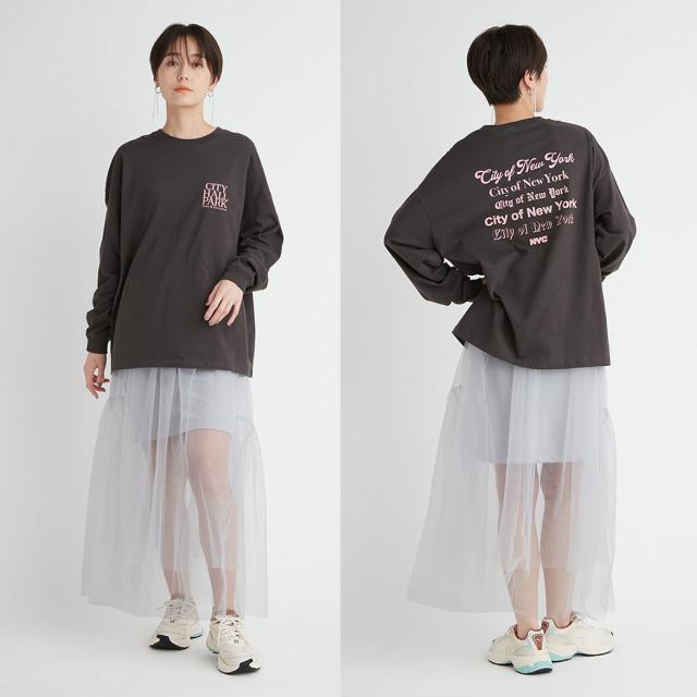 SALE50%OFF emmi atelier エミ アトリエ レイヤードチュールスカート 13wfs241031 レディース ロングスカート 3way シアー レイヤードスタイル_5