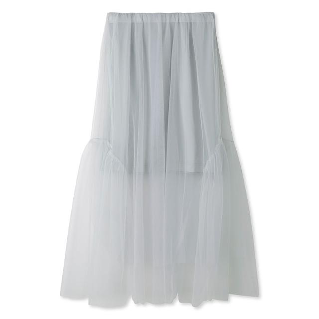 SALE50%OFF emmi atelier エミ アトリエ レイヤードチュールスカート 13wfs241031 レディース ロングスカート 3way シアー レイヤードスタイル_7