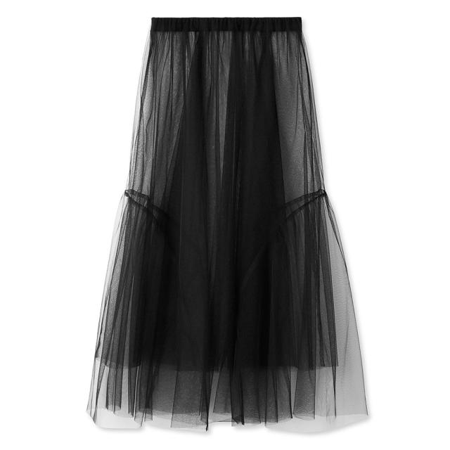 SALE50%OFF emmi atelier エミ アトリエ レイヤードチュールスカート 13wfs241031 レディース ロングスカート 3way シアー レイヤードスタイル_8