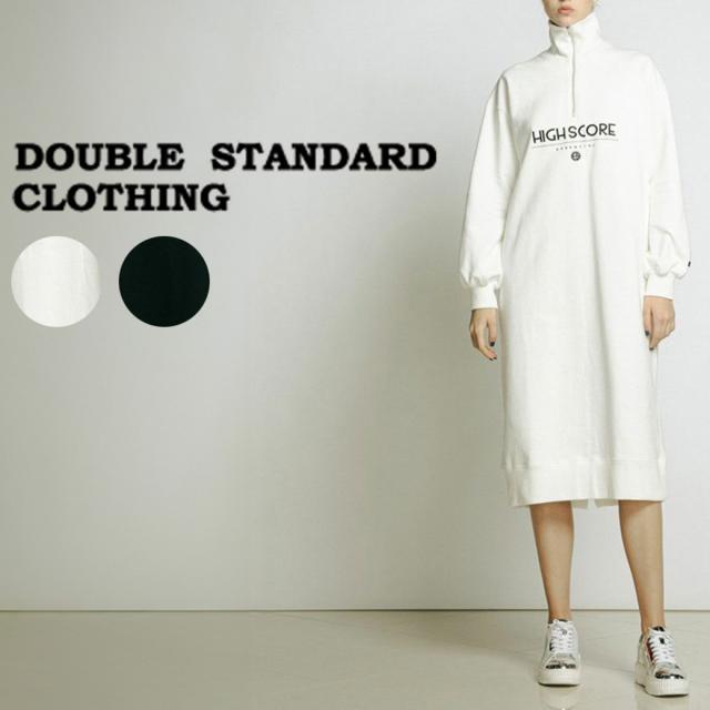 新品☆ダブルスタンダード　essential ハーフジップロゴワンピース DOUBLE STANDARD CLOTHING ダブルスタンダードクロージング