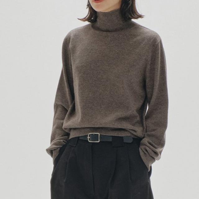 TODAYFUL トゥデイフル Wool Cashmere Turtle Knit ウールカシミヤタートルニット 12420518 トップス ミニマル シームレス レディース 2024冬 2024winter
