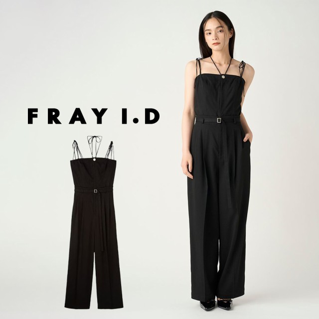 FRAY I.D フレイアイディー ベアサロペットパンツ fwfo244120 レディース オールインワン ベアトップ ノースリーブ