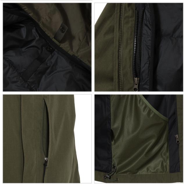 NANGA ナンガ HINOC DOWN 3 IN 1 JACKET(MEN) ヒノックダウン 3イン1 ジャケット (メンズ) アウトドアウェアー アウター 冬キャンプ 難燃素材 プレゼント ギフト_5