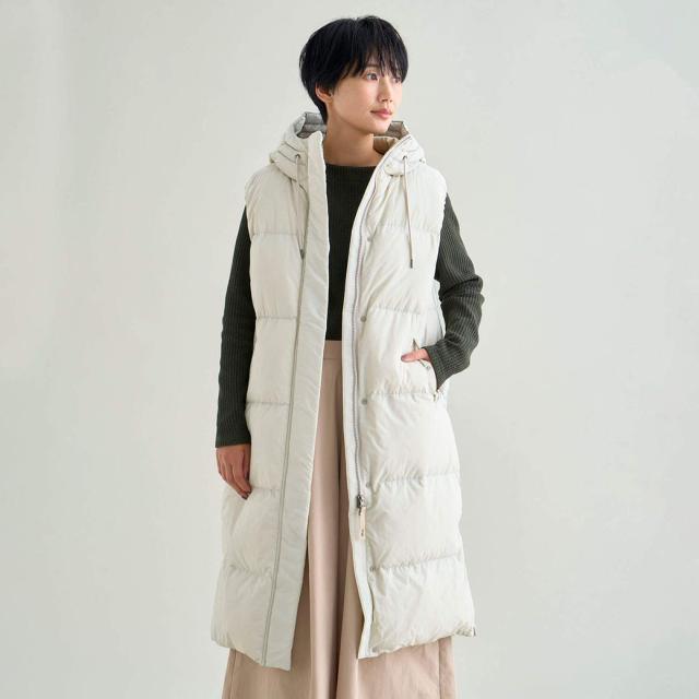 NANGA LONG DOWN VEST PARKA W(WOMEN) ウィメンズ レディース ダウンベスト アウター 羽織り_8